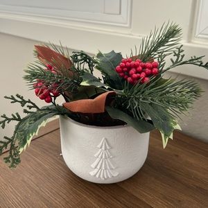 Fake Christmas Plant Decor